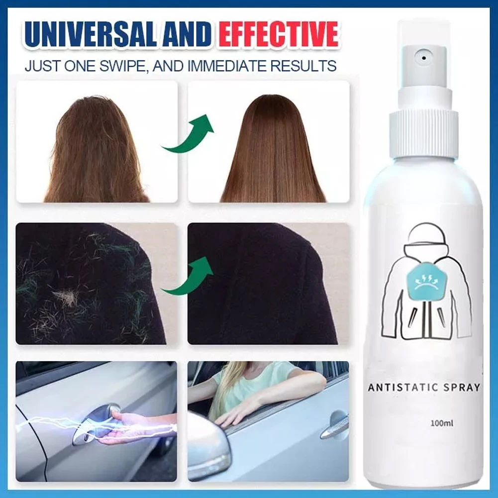Anti Static Spray 3/5pcs 100g Clothes Static Cling Remover Home Wrinkle/Static Remover Hair Clothing