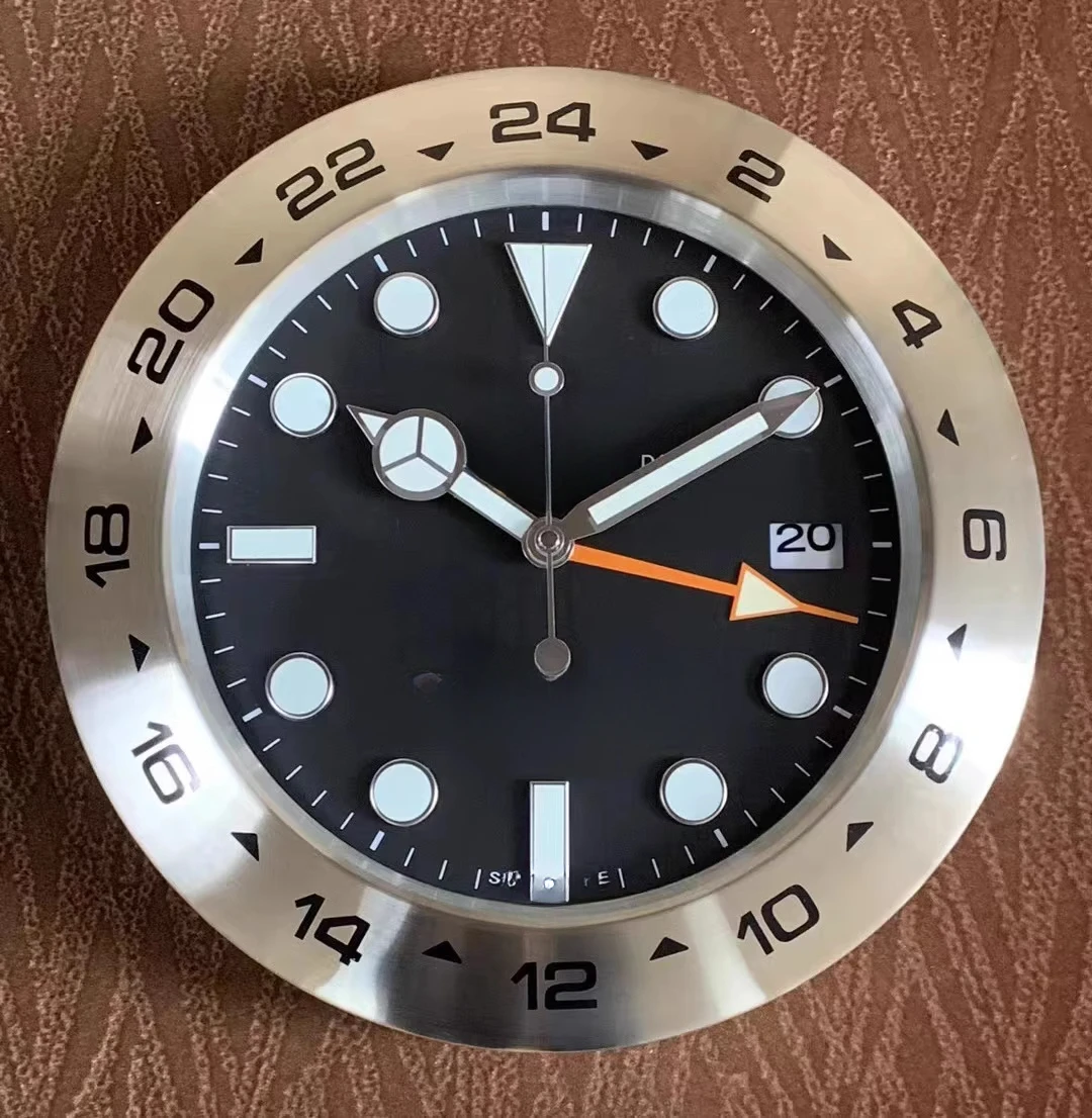 The third generation silent luminous watch big clock GMT wall clock