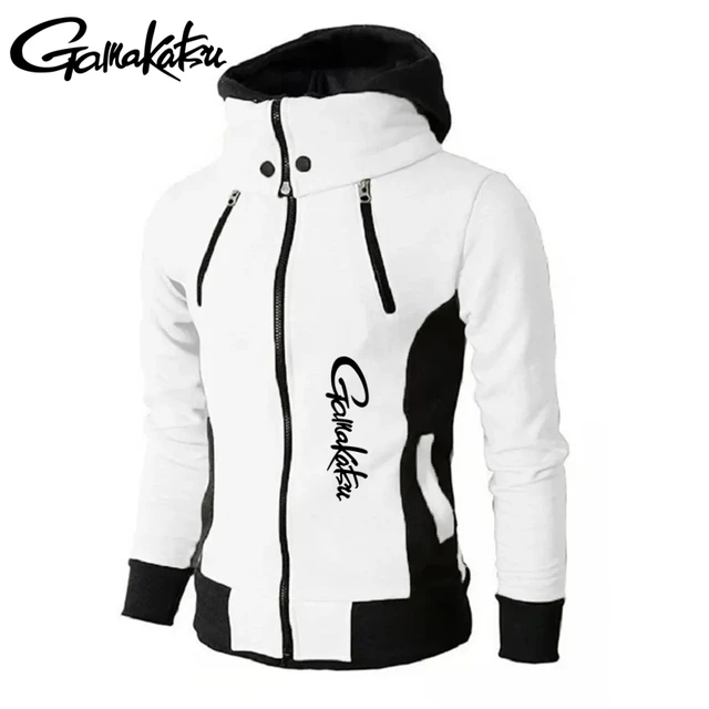 Gamakatsu Winter Men's Hooded Zippered Fishing Sweater Jacket Sports  Outdoor Men's Fake Two Coats Camping Hunting Fishing Suit - AliExpress