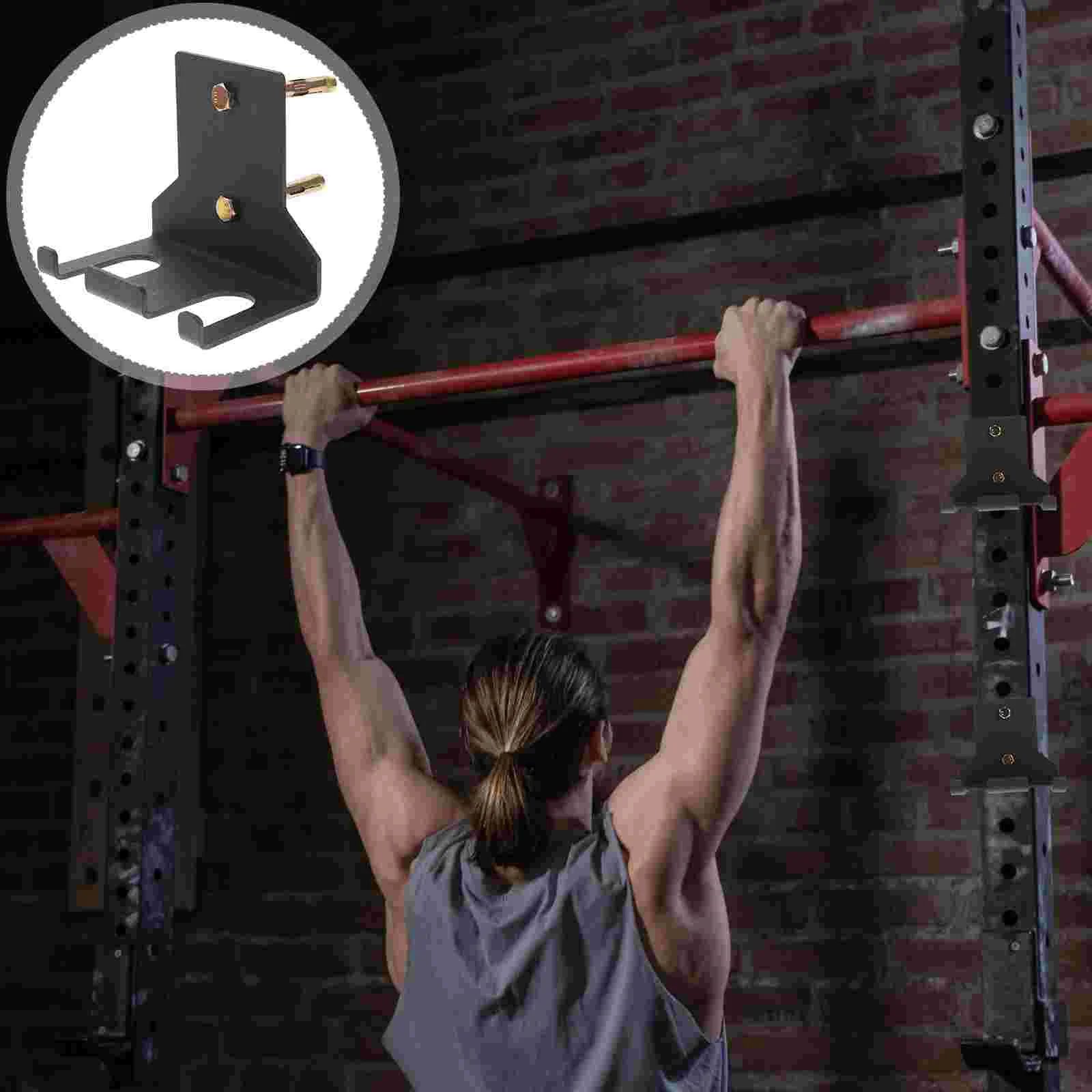 Weights Discs Support Wall-mounted Hangers Rod Storage Rack Hangers Stand with Screws for Household Gym Indoor Steel Fitness fitness equipment storage rack