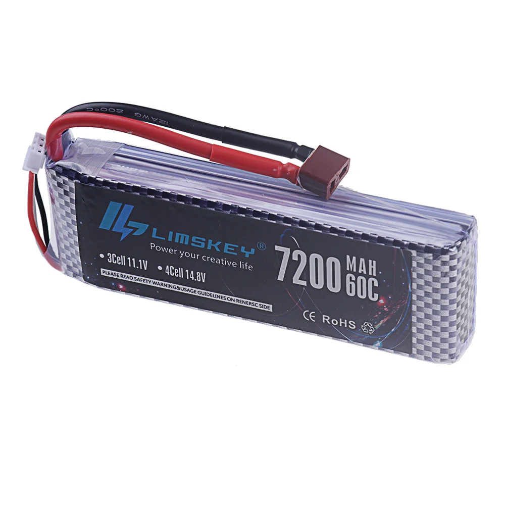 2S 3S 4S Lipo rechargeable lithium batteries 7.4V 11.1V 14.8V 1500mah 2200mAh 3000mah 4200mah 5200mah 6000mah for RC Car Truck Monster Drone Boat Part