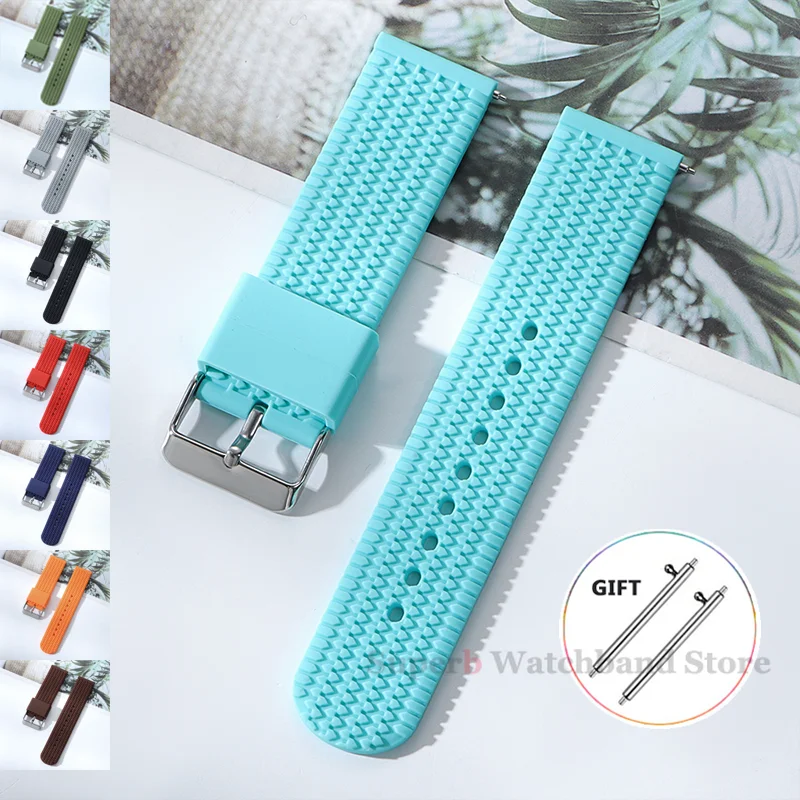 Good Affordable Silicone 18 mm Watch Strap ST.BS.S.S.09_K0022269