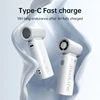 JISULIFE Handheld Turbo Fan,Super Strong Wind,5 Speeds,Long Battery Life,5000mAh,USB Rechargeable,Multipurpose Pocket fan 4