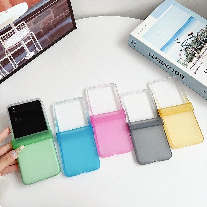 Translucent Frosted Candy Color Gradient Case - 3-Piece Set