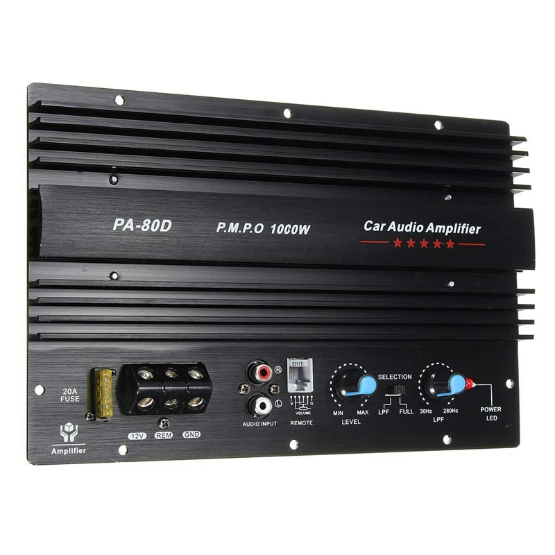 PA 80D 12V 1000W Car Audio High Power Amplifier Amp Board Powerful