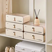 Wardrobe Storage Box Clothes Organizer Toy Storage Box Desktop Drawer Underwear Storage Box Plastic 2