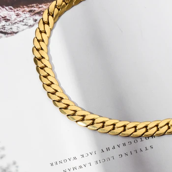 HIYEE Fashion Classic 3-8MM Figaro Chain Stainless Steel Non-Fading Waterproof Necklace For Men's And Women's Parties - Image 6