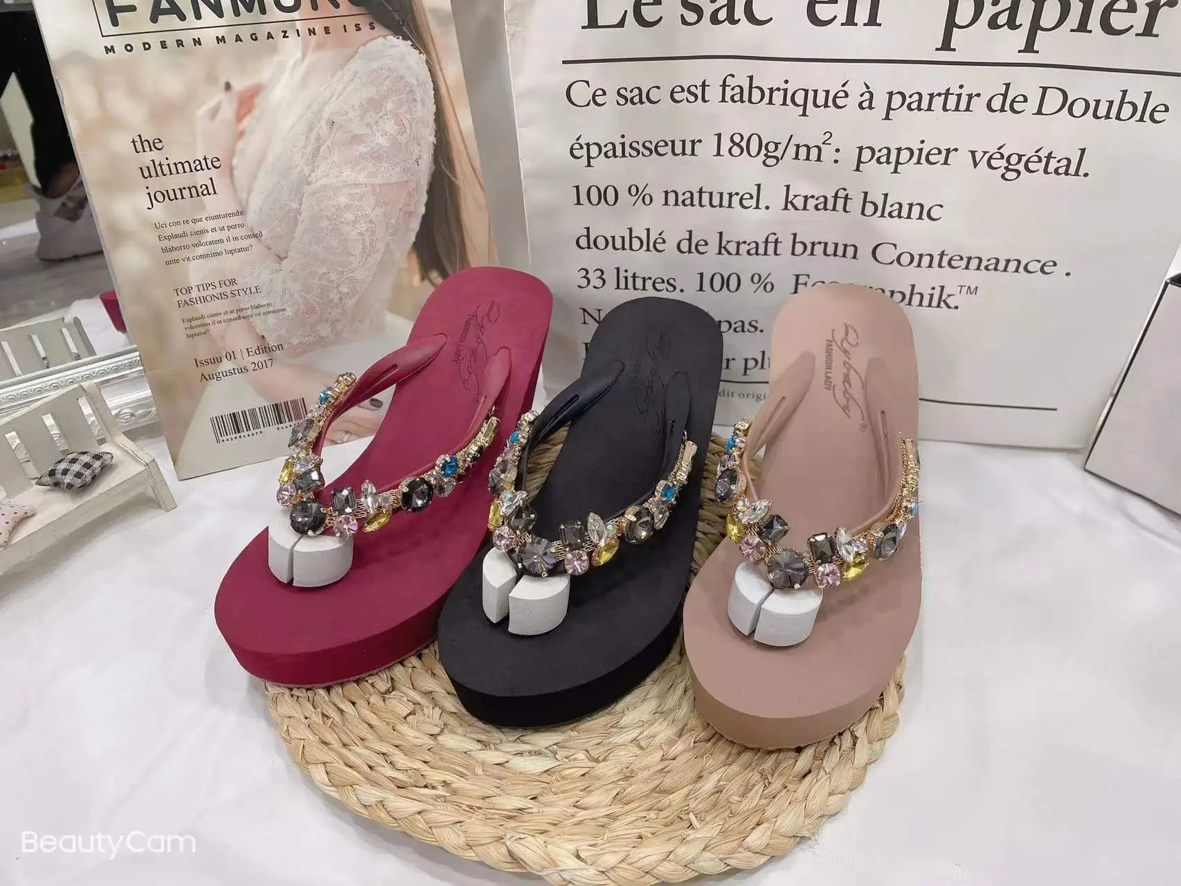 On A Wedge Shoes Donna 2023 Pantofole Soft Shale Female Beach Low Glitter Slides Infradito In Gomma Comfort Sabot Jelly Hawaiian H