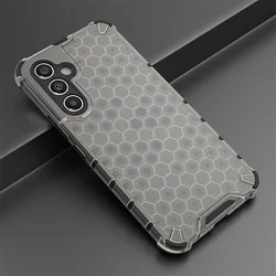 Enhanced Shockproof Clear Phone Case with Silicone Back Cover - Galaxy A24 (FC - Gray)