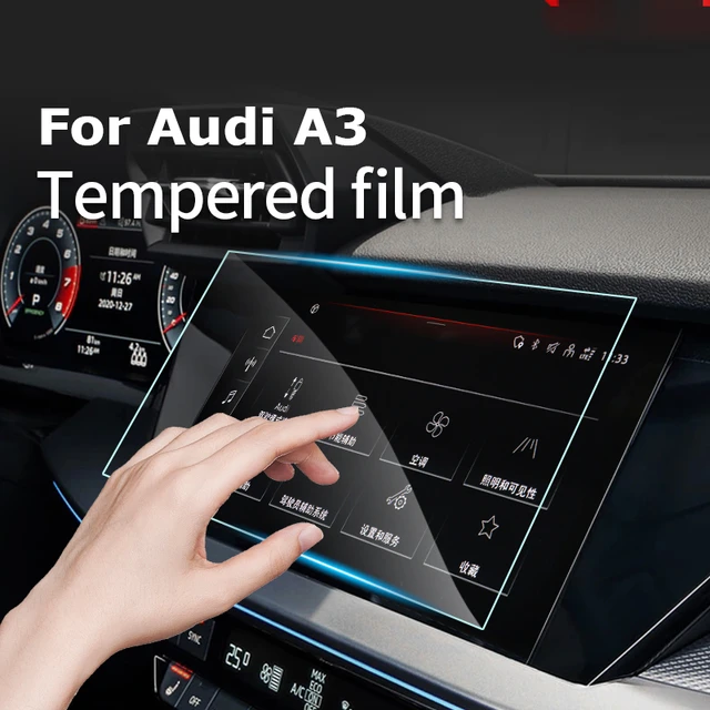 Car Navigation Tempered Glass Screen Protector Film For Audi A3 8Y Sline S3  2021 2020 Sedan