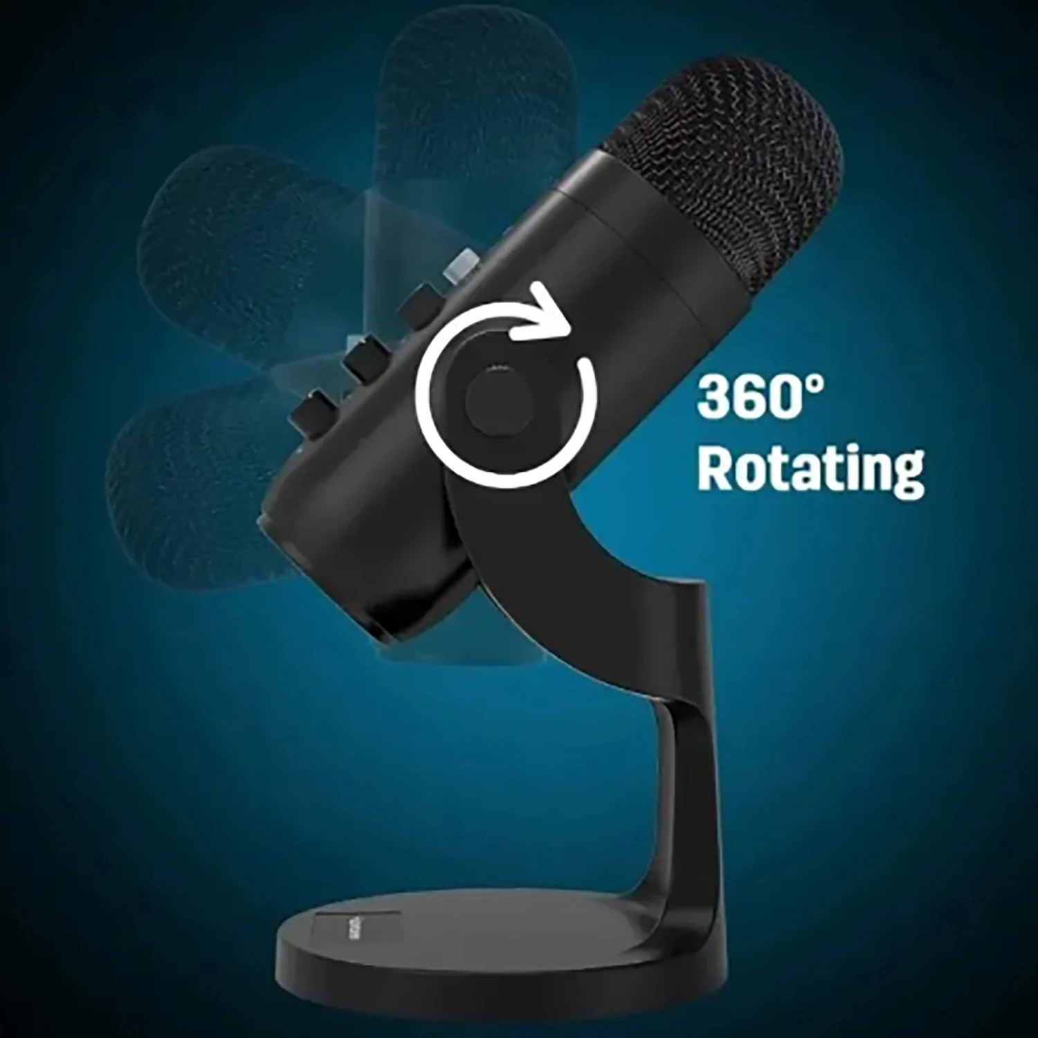 USB Microphone for PC Mac Gaming Recording Streaming Podcasting, Computer Condenser Mic with Phone Adapter Headphone Output