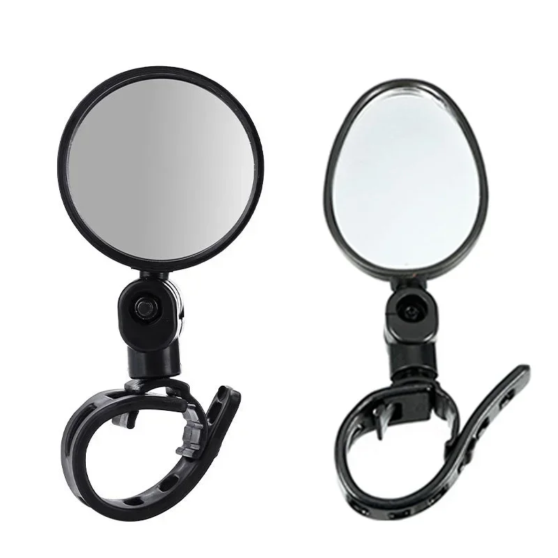 Bicycle Mirror 2 p&ccedil;s ajust&aacute;vel girar Bicycle Auxiliar Retrovisor Montagem No Guiador Grande Angular Convexo