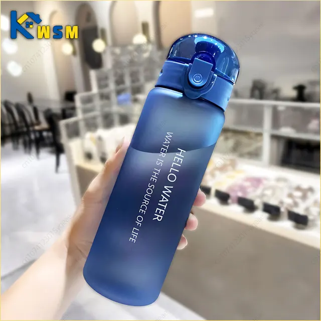 780/1000ml Plastic Water Bottle for Drinking Portable Sport Tea Coffee Cup Kitchen Tool Kids Water Bottle for School Transparent
