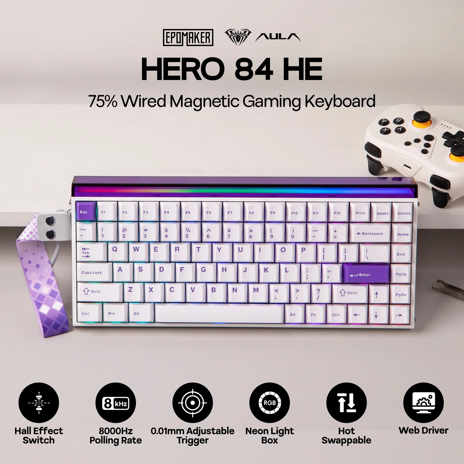 MechLands AJAZZ AK820 MAX HE Magnetisch Hall-Effect Gaming-toetsenbord