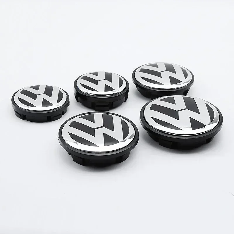 폭스바겐 신형 4개/세트 56mm/65mm/66mm 자동차 스타일링 휠 센터 캡 허브 커버 배지 액세서리 (폭스바겐 골프 3B7601171 용)