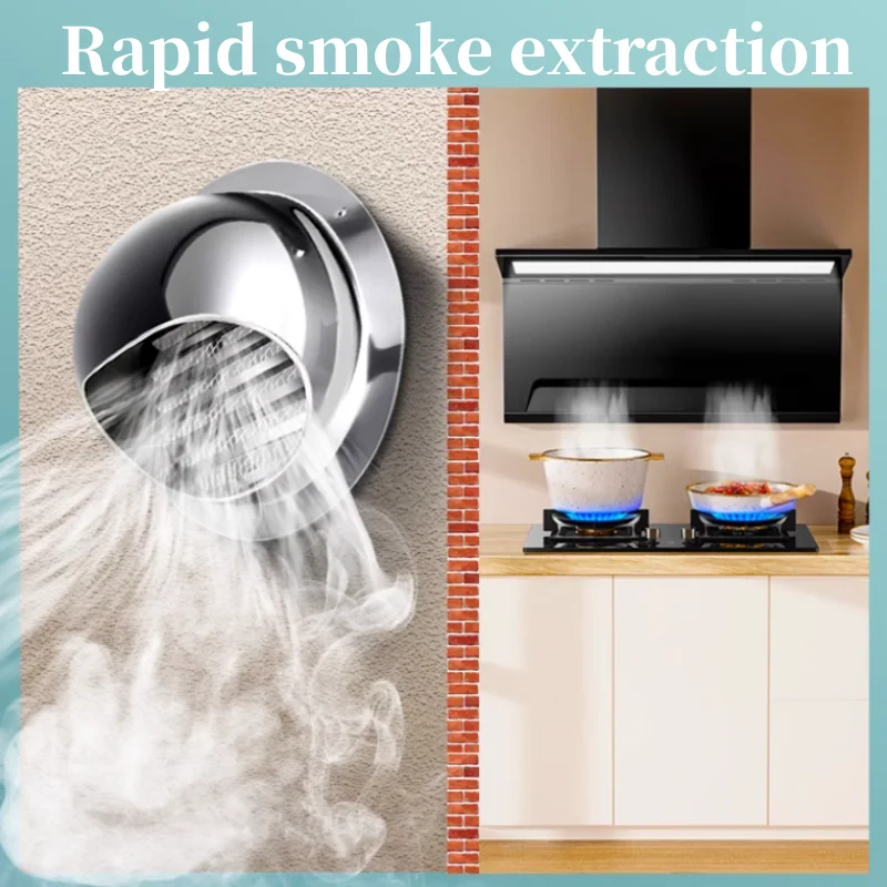 Stainless Steel Wall Ceiling Air Vent Ducting Ventilation Exhaust Grille Cover Waterproof Outlet Heating Cooling Vents Cap air vent grille ventilation grille air vent cover ducting ventilation cover
