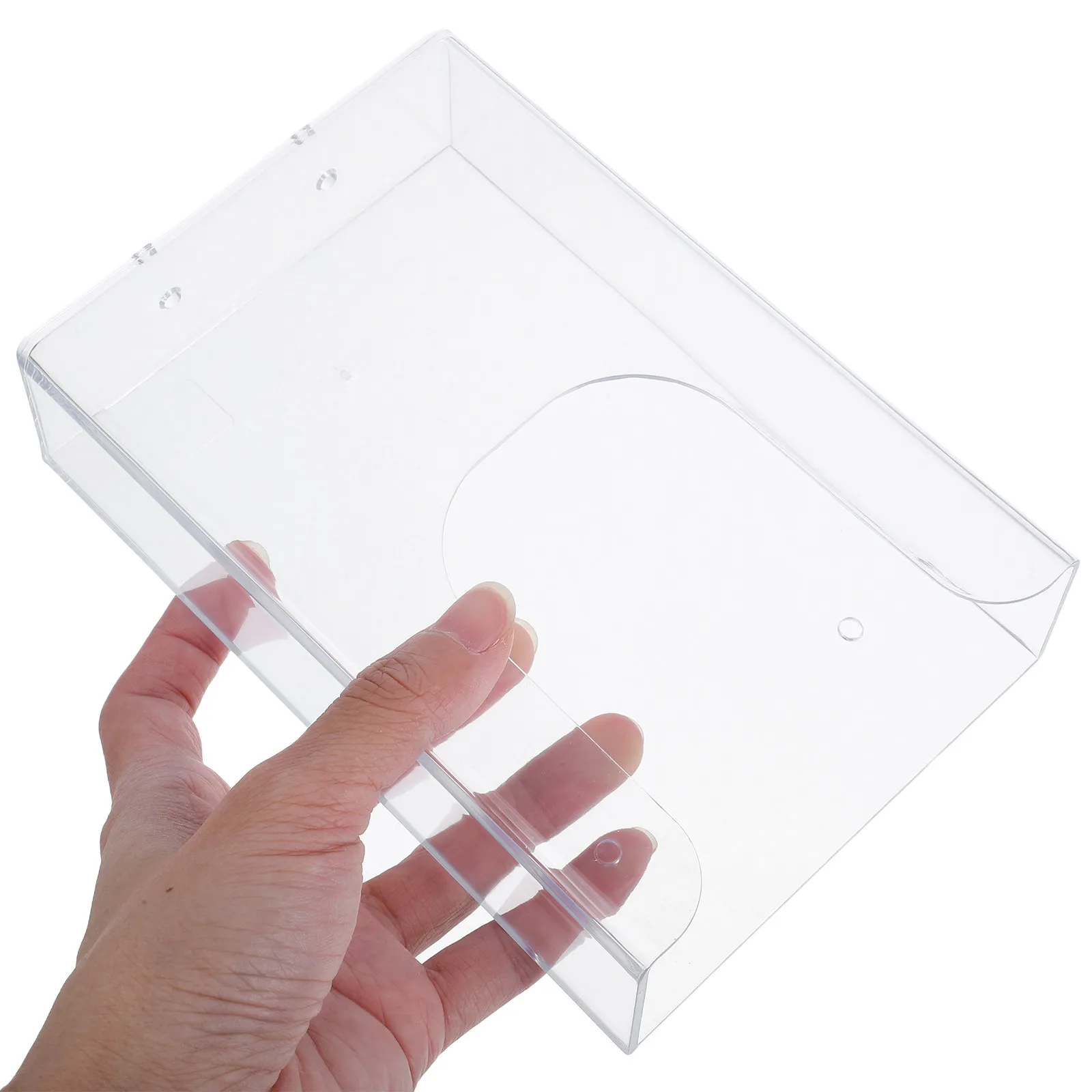 투명한 벽걸이형 파일 랙 경량 사무실 파일 정리함 문서 보관 디스플레이 스탠드 투명 브로셔 홀더