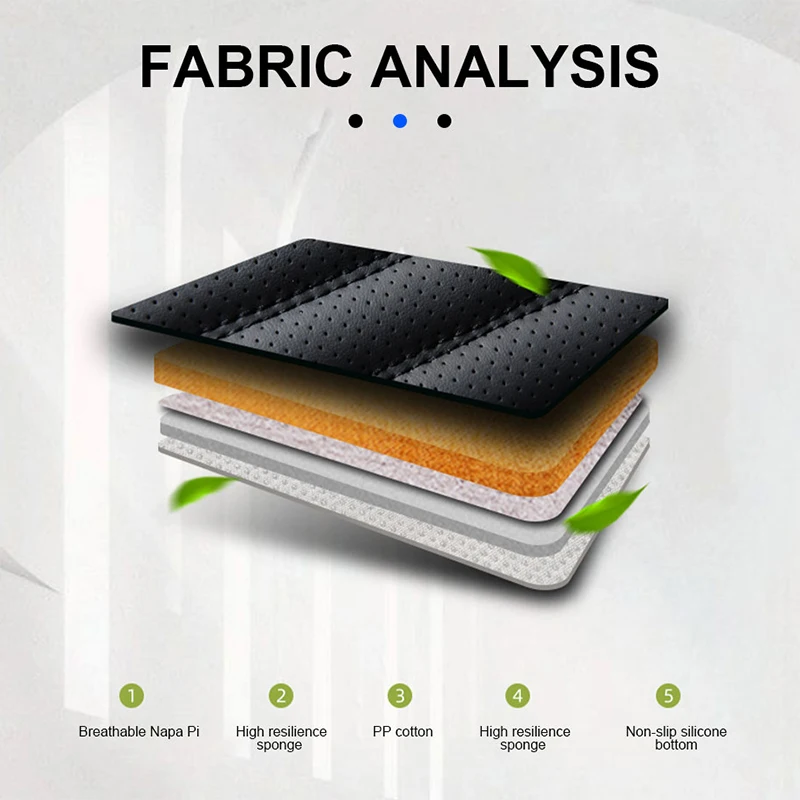 SEAMETAL Front Car Seat Cover Nappa Leather Cars Seat Cushion Universal Auto Seat-Cover Cushion Protector Chair Pads car seat mat seat cushion