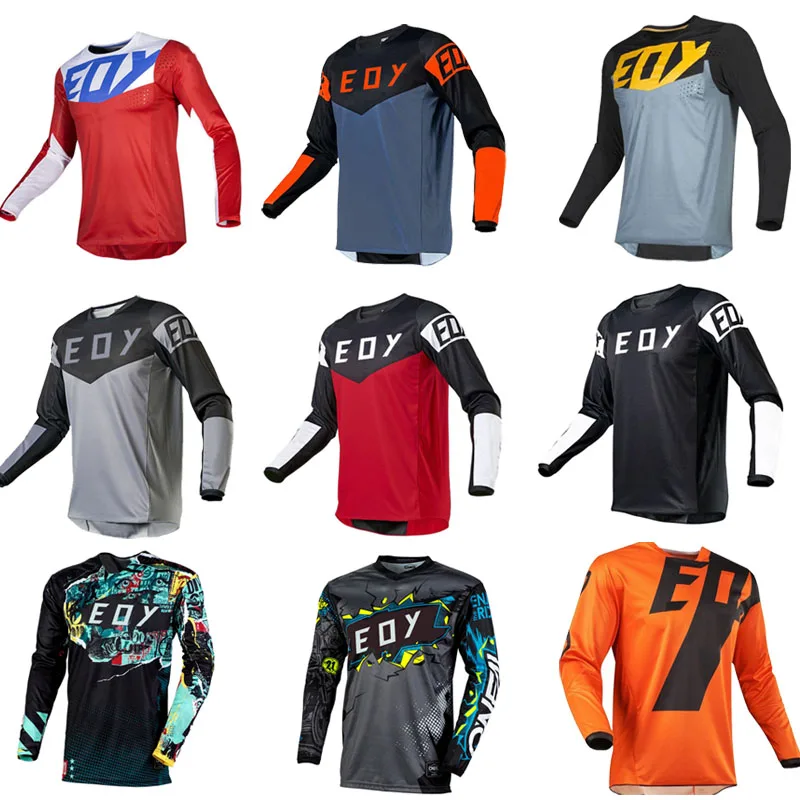Eoy Men Long Sleeve Cycling Jerseys MTB Maillot Bike Shirt Breathable Quick Dry Mountain Pro Team Bicycle Sports Clothing cycling jersey