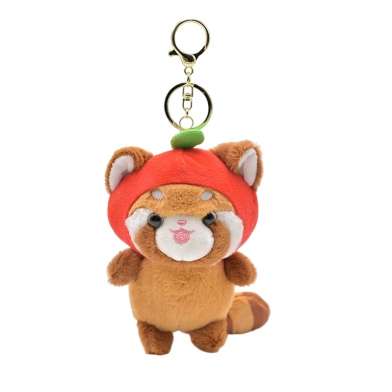 

Милый плюшевый брелок с изображением енота, брелок с орнаментом, милый кулон для сумки, рюкзака