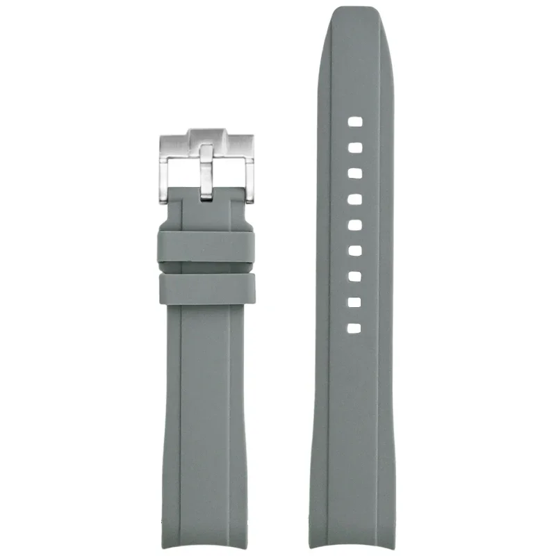 High Tensile Silicone Strap with Universal Curved End and Butterfly Buckle