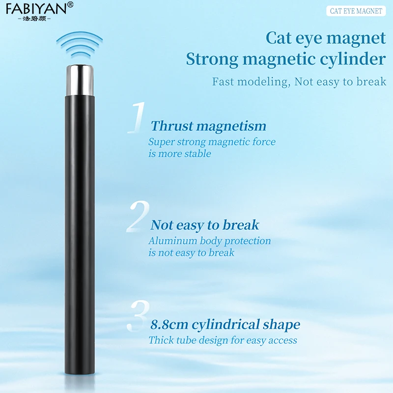 Cylindrical Cat Eye Nail Magnetic Stick UV Gel Polish Glitter Effect Manicure DIY Tools Nail Magnetic For 3D Cat Eye Painting