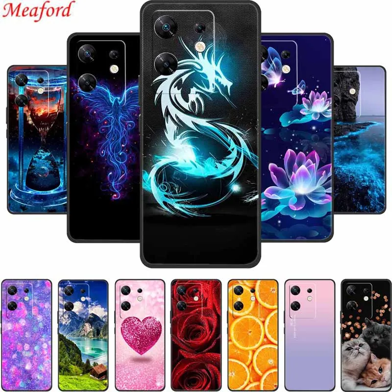 Sleek Black Silicone Shockproof Phone Case - Soft, Durable Back Cover for Enhanced Protection (6.78)