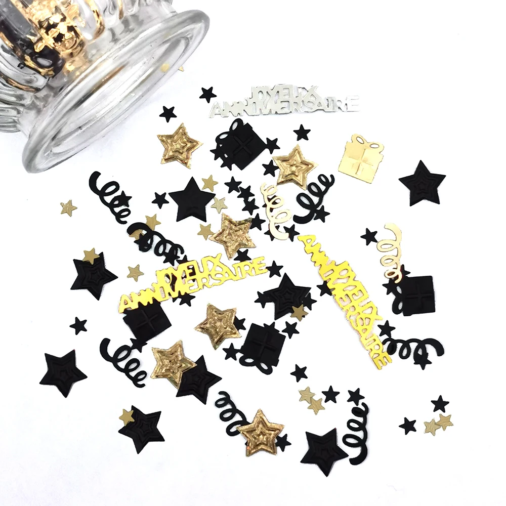 Mixed Confetti Sparkly Star Streamer Table Scatter Sequin Baby Birthday Wedding Party Decor 15g birthday streamers,party decorations,paper confetti