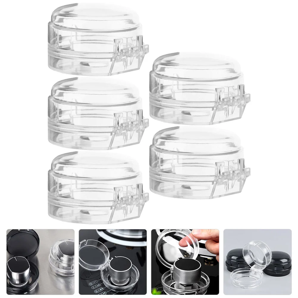 Gas Stove Burner Covers stove protector cover 5 Pcs for Child Safety Oven Childproof Lock Handles