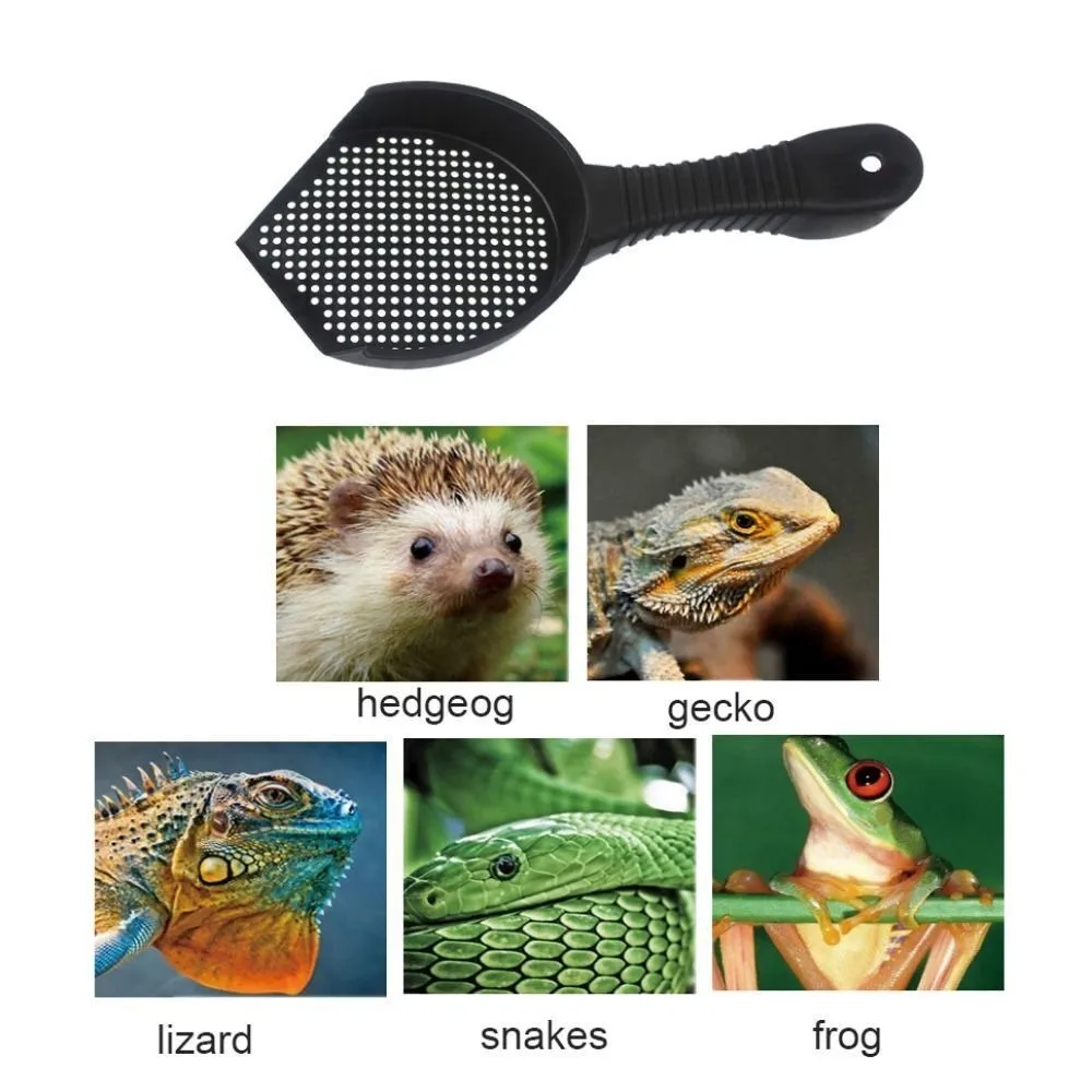 Small holes hamster litter shovel hangable snake sifter scoop cleaning