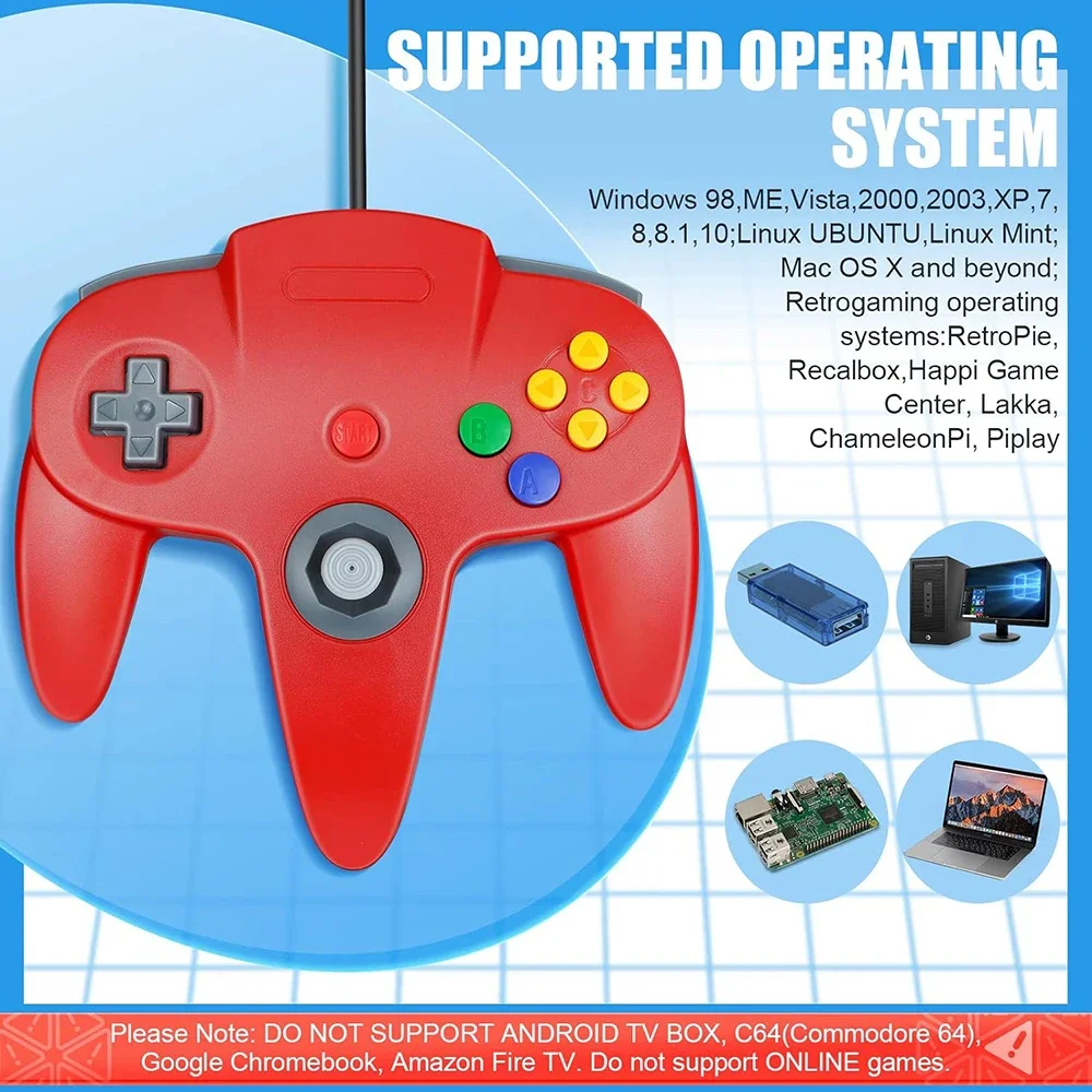 PC Ʈѷ N64 USB   е  Ʈ  ׼, Emuelec Ŭ ķ   ܼ ̽ƽ е