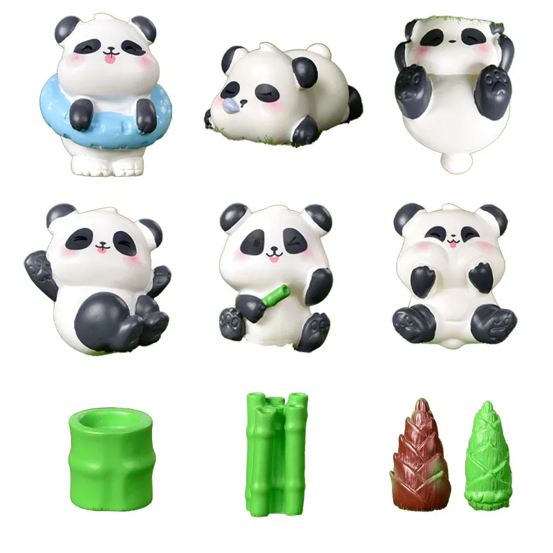 12 Mini Toppers Panda