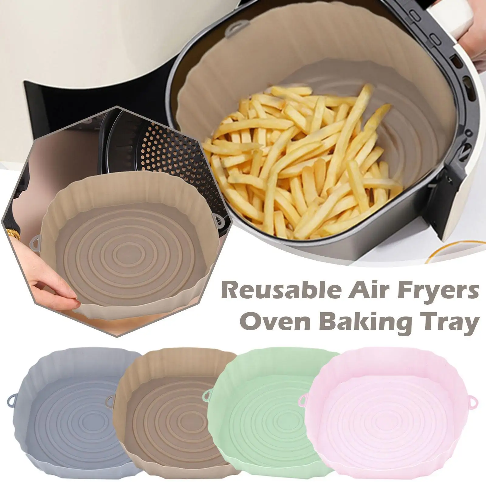 Réutilisables en silicone Non-Stick Air Fryer Pot la chemise - Chine  Doublure de friteuse à air en silicone et pot en silicone pour friteuse à  air prix