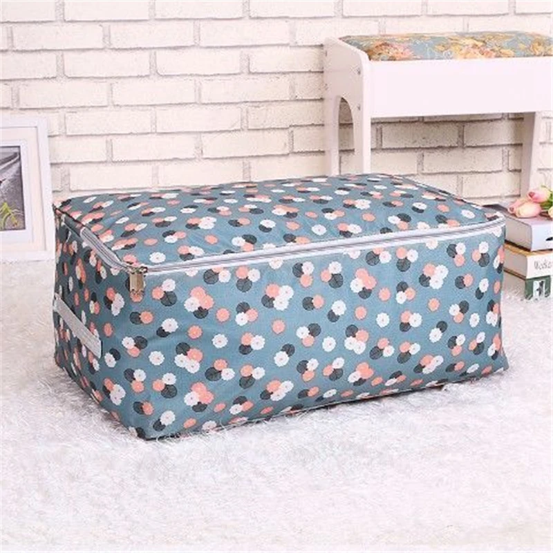 Oxford Cloth Clothes Quilt Storage Bag With Zipper Large-capacity Bedding Sundries Organizer Bag Home Dust-proof Storage Bag 6