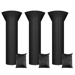All-Weather Outdoor Heater and Furniture Dust Cover with Zipper & Storage Bag (3 Pcs)
