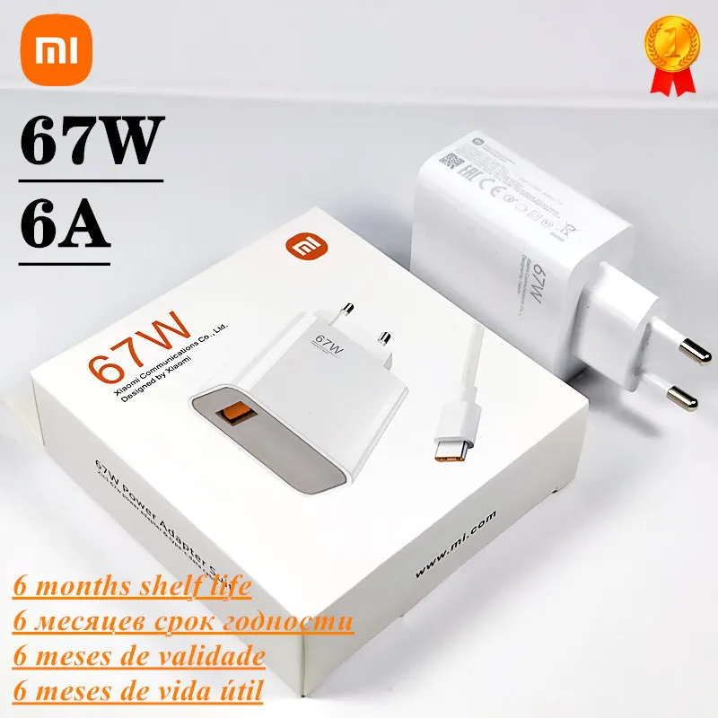 Xiaomi Charger 67W Original Eu Mi 67 Watt Charger Adapter Poco X4 GT Fast  Charge Type C Cable Mi 11 Pro Ultra 12x Redmi Chargeur