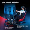Racing Simulator Cockpit with Monitor Mount and Seat, Moza Racing Games on PS5, PS4, Xbox and PC 4