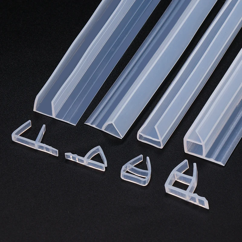 H/F/U Shape Glass Door Sealing Strips Door Seal Strip Sealing Strip Tape Window Seal Strip Sealing Tape Rubber Seal Strip Rubber Door Weatherstripping Door Draft Stopper Shower Door Seal Silicone Seal Strip Door Weatherstripping Rubber Shower Seal Sealing Strip Shower Water Barrier Waterproof Tape Silicone Bath Shower Weather Strips Draft Stopper office balcony Door Window sealing tape