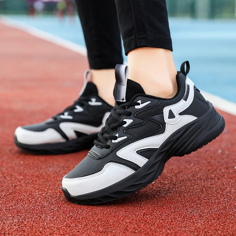 Brand Sport Shoes Woman PU Leather Waterproof Casual Shoes Sneakers Outdoor Sports Shoe Women Students Size41 womens sneakers