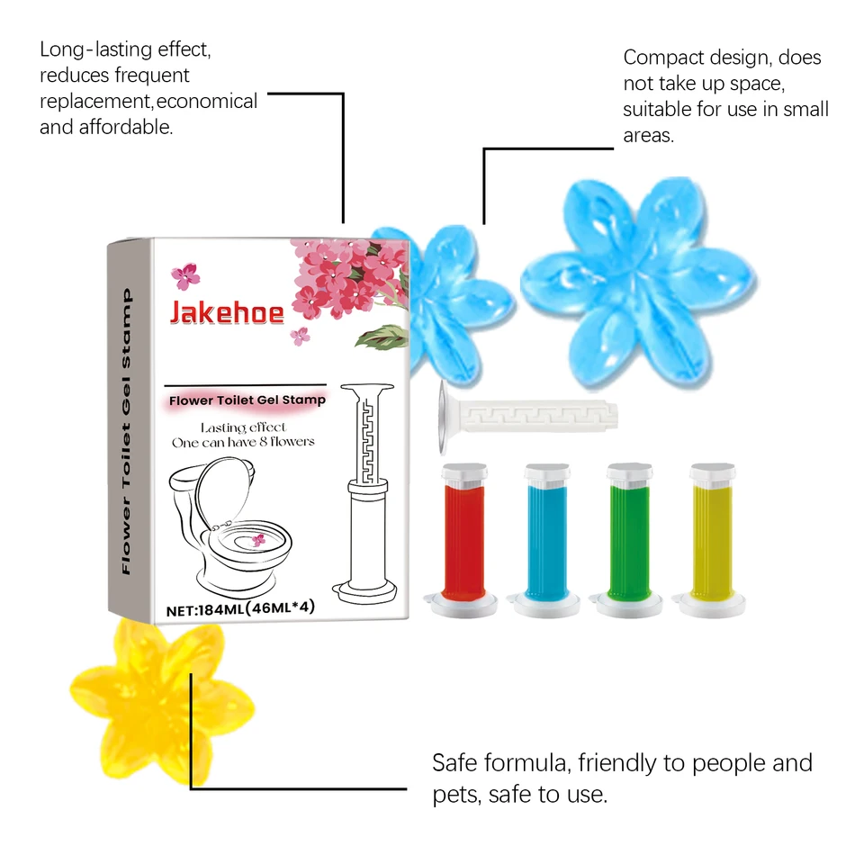 Fresh Flower Toilet Bowl Cleaner Gel Set