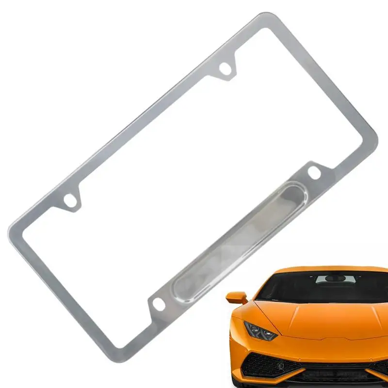 

Vehicle License Plate Holder Plate Cover Exterior Decor Frame Car Ornament Rear Bracket Front And Rear Car Ornament Trailer