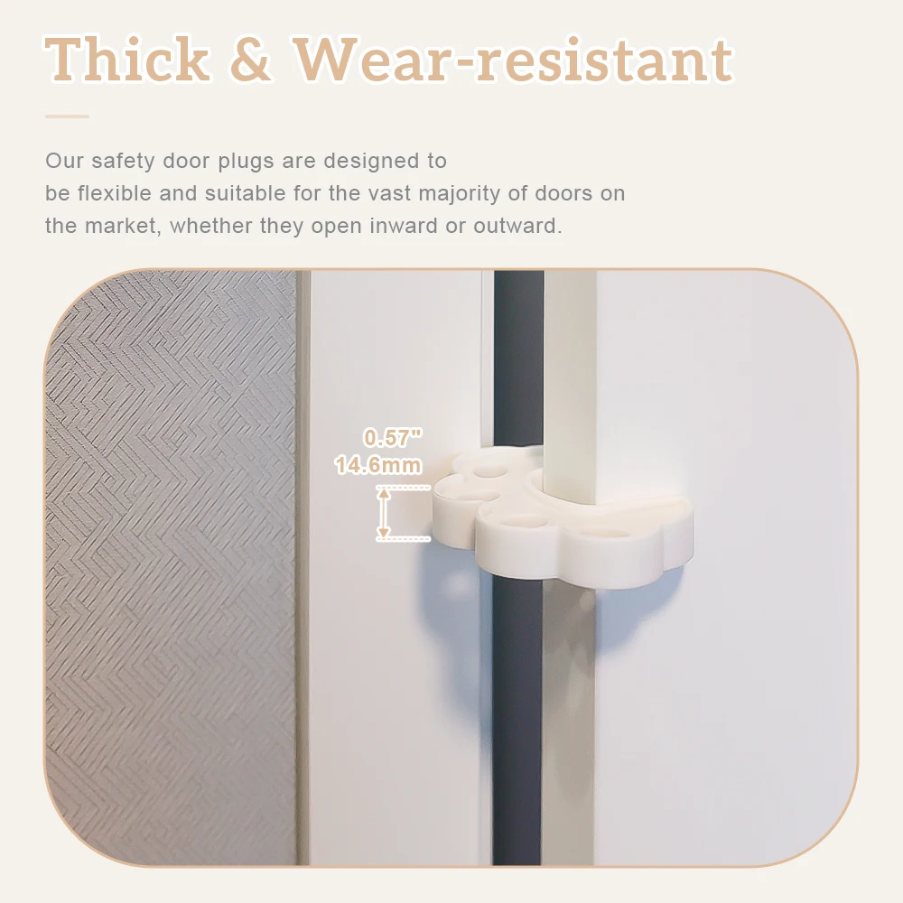 Child Proof Door Guard 2Pcs for Toddler Finger Protection