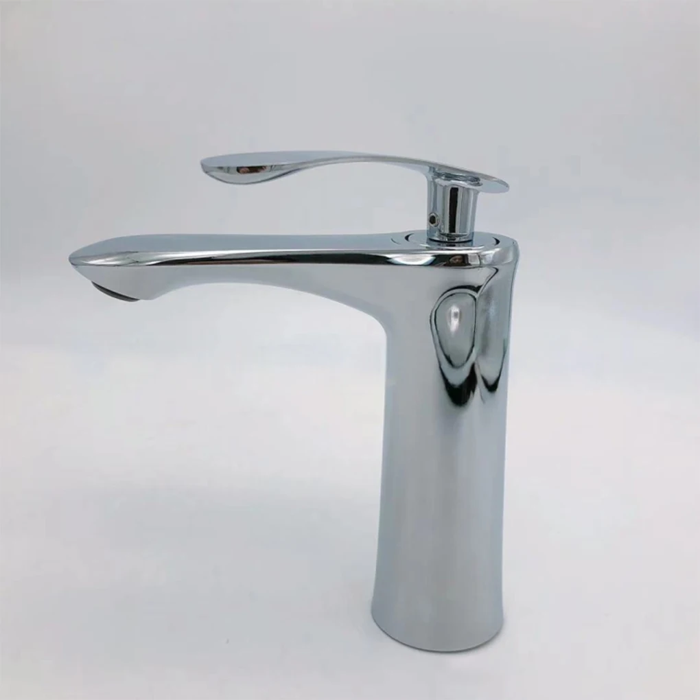 

Basin Faucets Hot and Cold Bathroom Hot Cold Water Mixer Tap Chrome/black Single Handle Basin Water Sink Deck Mounted