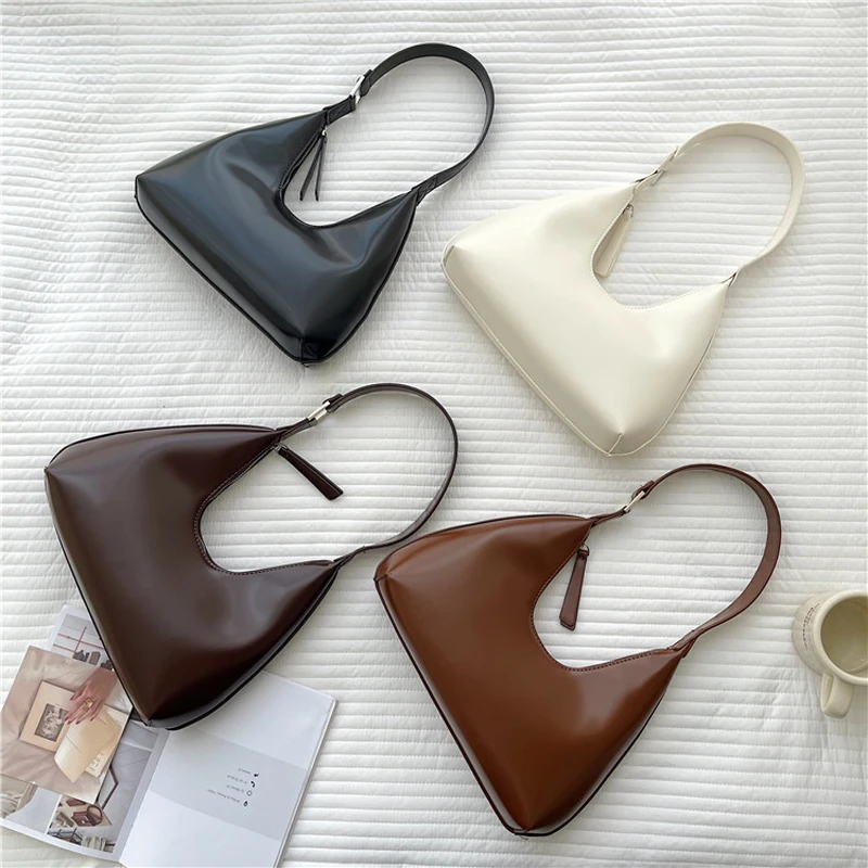 Women's Bag 2023 Luxury Designer Zipper Half Moon Handbags Fashion ...