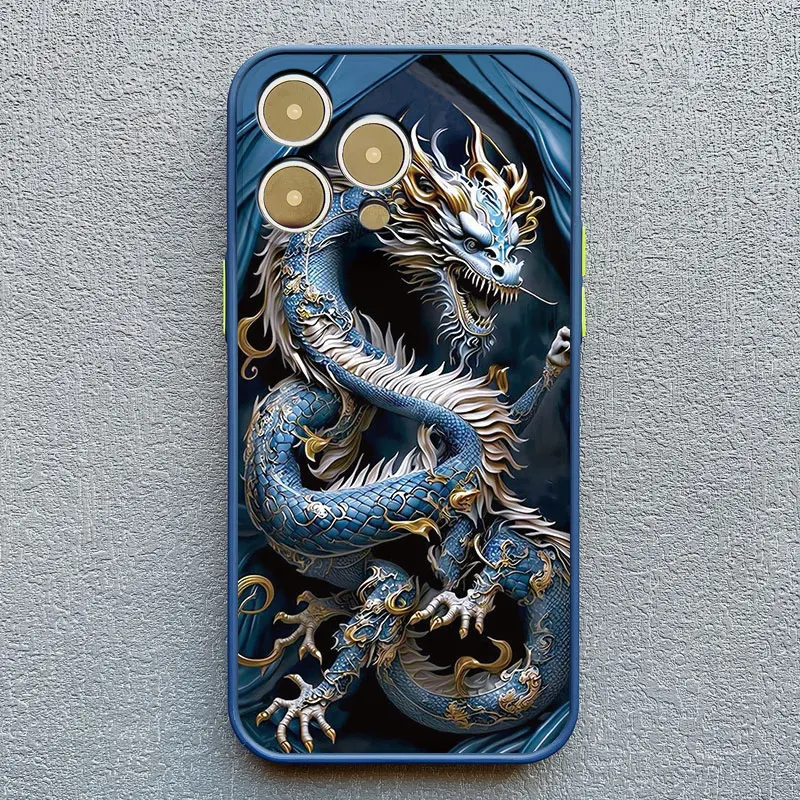 Vintage Dragon Totem Shockproof Phone Case