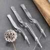 Kitchen Tongs Kitchen Utensil BBQ Tweezer Food Clip Kitchen Bar Chief Tongs Stainless Steel Portable for Picnic Barbecue Cooking 2