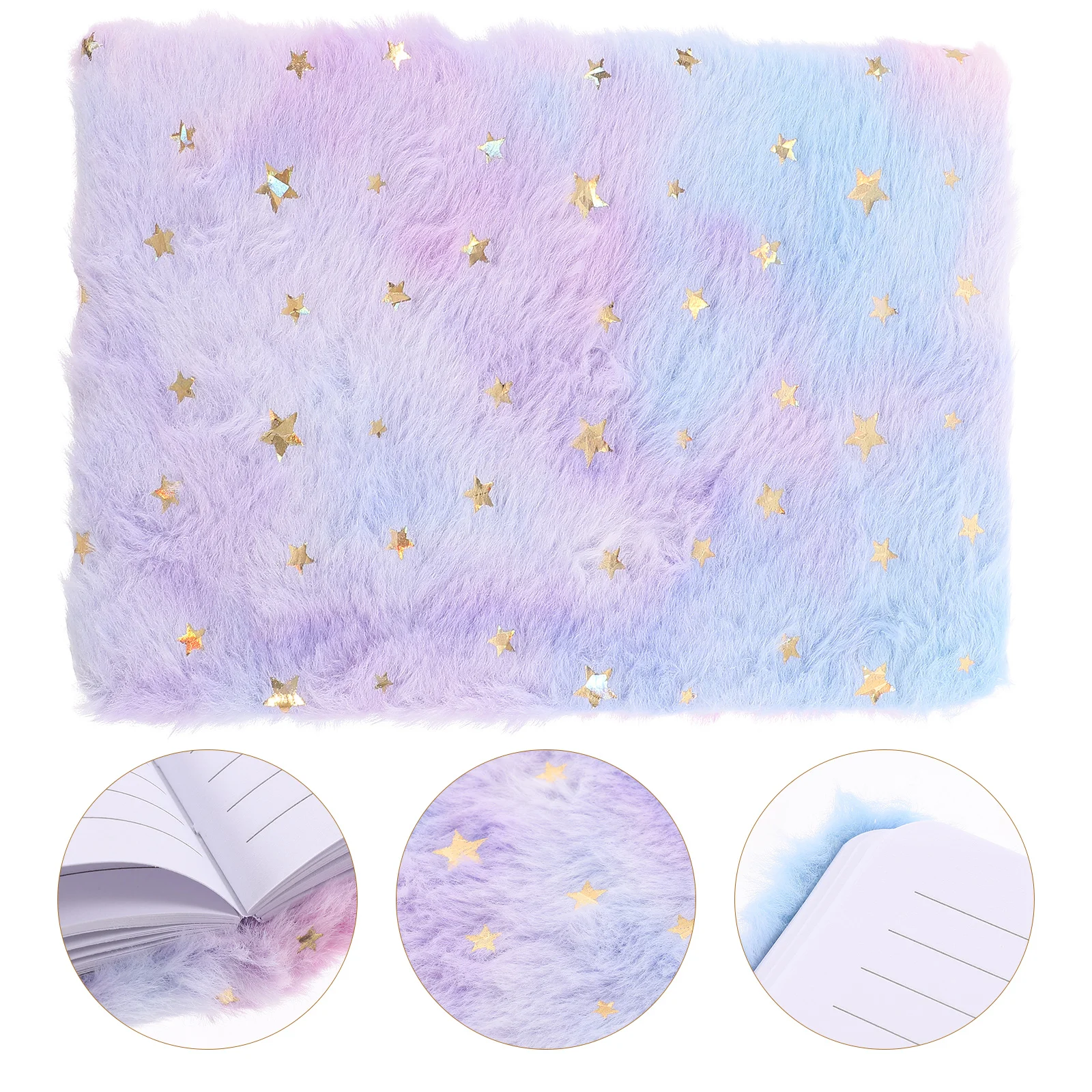 

Plush Diary Fluffy Notebook Cartoon Notepad Plush Shell Notebook Office Notebook Student School Stationery Diary Girl Gift Book
