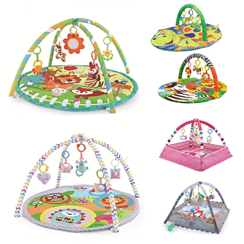 Educational Fitness Frame For Children Play Mat Rack Crawling Blanket Infant Play Rug Gift Activity Mat Gym Toys