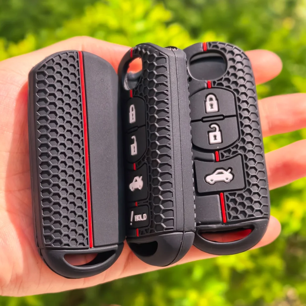Silicone Remote car Key Cover Case For Ma 2 3 4 Button