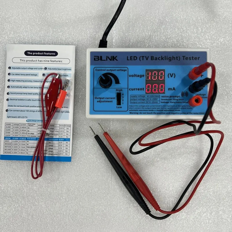 Tensão de Alimentação do Verificador 0230v do Diodo Emissor de Luz da Saída: 220v para a Tira Conduzida da Luz de Fundo da Tevê do Reparo